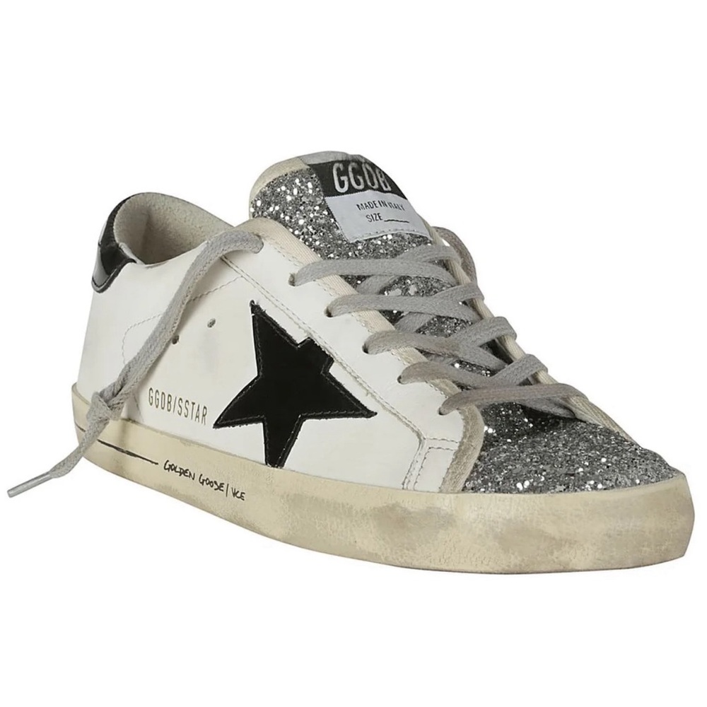NWT Golden Goose GG Women’s Deluxe Brand Superstar Glitter Low Top Sneakers 36